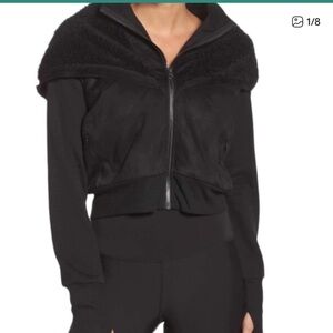 Alo Women's Black Hoodie Jacket